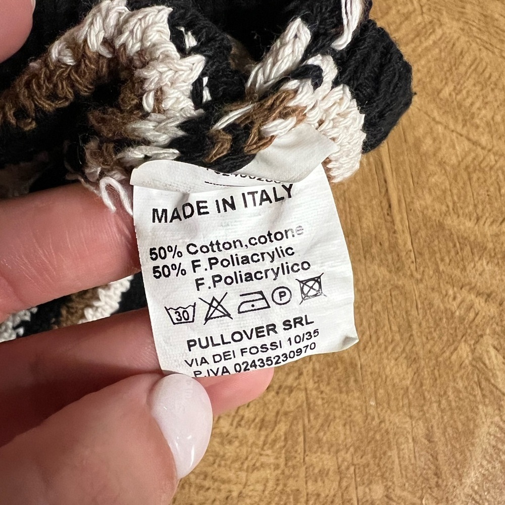Italian knit crochet top - Picture 4 of 5
